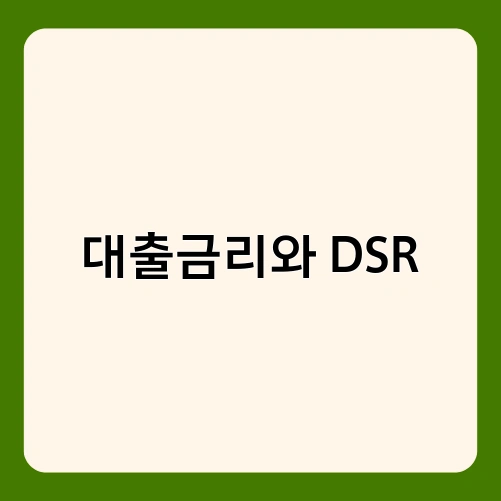 대출금리와 DSR 4